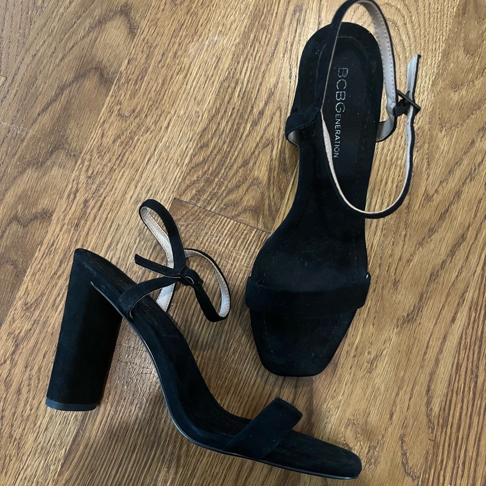 BCBGeneration suede heel sandals